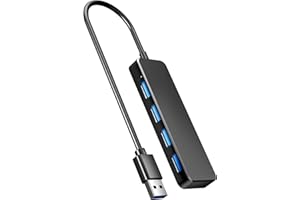USB Hub 3.0, PANPEO 4-Port USB 3.0 Hub Multi USB Port Expander for Laptop, Xbox, Flash Drive, Mobile HD, Console, Printer, Camera, Keyborad, Mouse