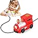 Kaerdun Inductive Train Toy Magic Mini Car Follow Drawn Black Line for Kids (Red Train)