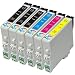 6 Pack - Remanufactured Ink Cartridges for Epson #60 T060 60 T060120 T060220 T060320 T060420 Inkjet Cartridge Compatible With Epson Stylus C68 Stylus C88 Stylus C88Plus Stylus CX3800 Stylus CX3810 Stylus CX4200 Stylus CX4800 Stylus CX5800F Stylus CX7800 (3 Black, 1 Cyan, 1 Magenta, 1 Yellow) Ink & Toner 4 You ®