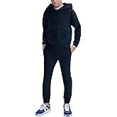 Haloumoning Boys Sweatsuits Kids Active Zip Hoodie Sweatershirt and Jogger Sweatpants 5-14 Years