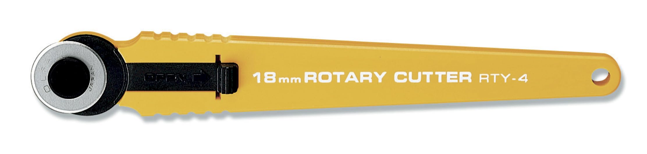 Olfa RTY4 Quick-Change Rotary Cutter - 18mm, Yellow