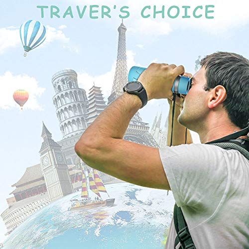 Emarth Hawkeye Monocular 8x42 High Power Bak4 FMC Compact Telescope for Hunting Boating Wildlife Blue