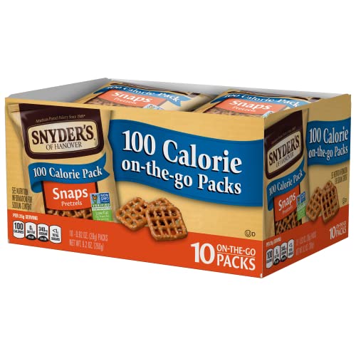 Snyder's of Hanover Pretzel Snaps, 100 Calorie Individual Packs, 10 Ct