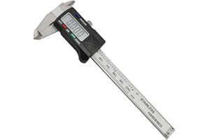 iKKEGOL Precision 100mm 4 Inch Digital Electronic Gauge Stainless Steel Vernier Caliper Micrometer (Small)