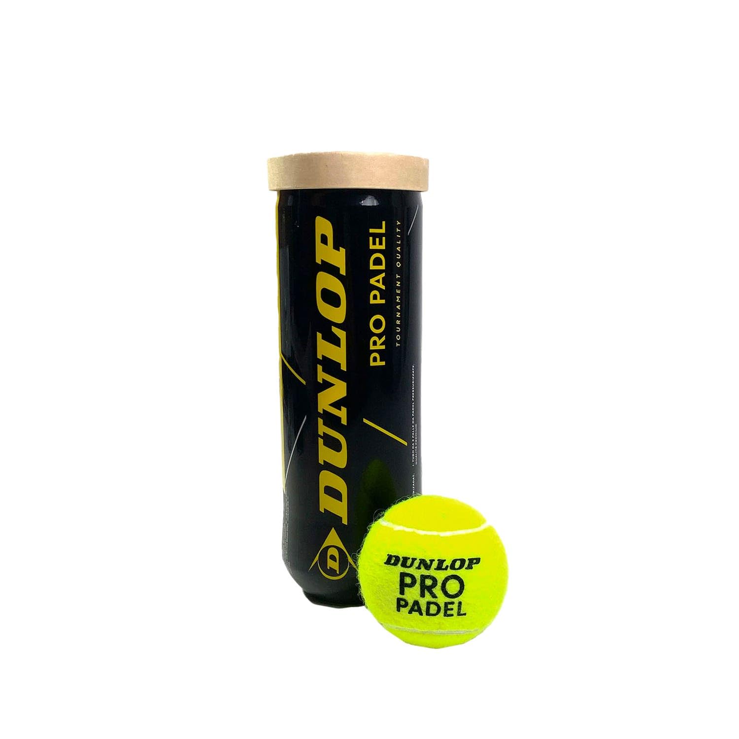 DUNLOP Pro Padel - Padel balls for competitions and tournaments (1x3 can), Yellow
