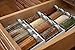 KD Organizers 12-Slot Angled Kitchen Drawer Spice Rack: in-Drawer Organizer for Jars of Herbs and Spices
