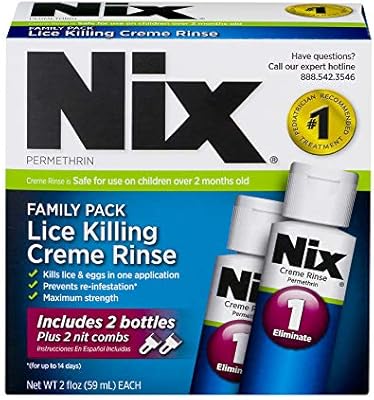 Amazon Com Nix Lice Killing Creme Rinse Family Pack Includes