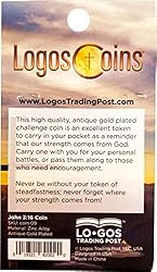 John 3:16 Coin, Bulk Pack of 3, for God so Loved