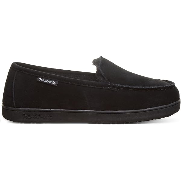 Amazon.com | BEARPAW Mach IV Chocolate Leather 9 M | Slippers display picture 1