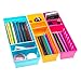 Chris.W Colorful Creative Plastic Drawers Organizers with Removable Dividers, Storage Box Holder for Stationery/Makeup/Cutlery/Everything, Set of 3