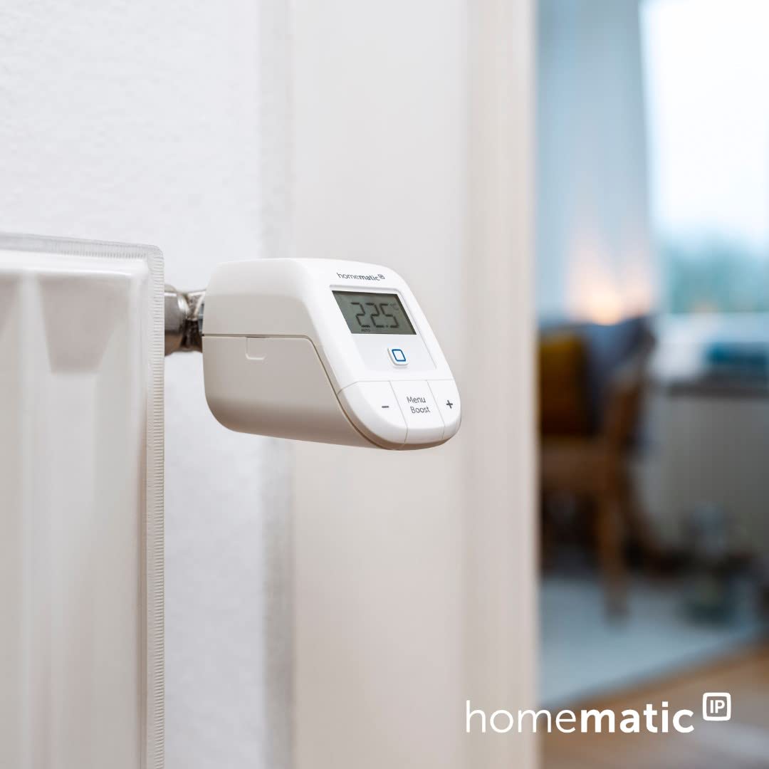 Homematic IP Set Heizen – Easy Connect, Digitale Steuerung für Heizung per App, Alexa, Google Assistant, einfache Installation, Energie sparen, Thermostat und Fenstersensor, 153413A0 2
