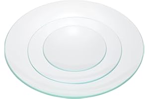 PATIKIL 70mm/100mm/150mm Diameter Watch Glass, 1 Set High Transparent Smooth Edges Chamfered Arc Cover Lids for Beakers&Flask