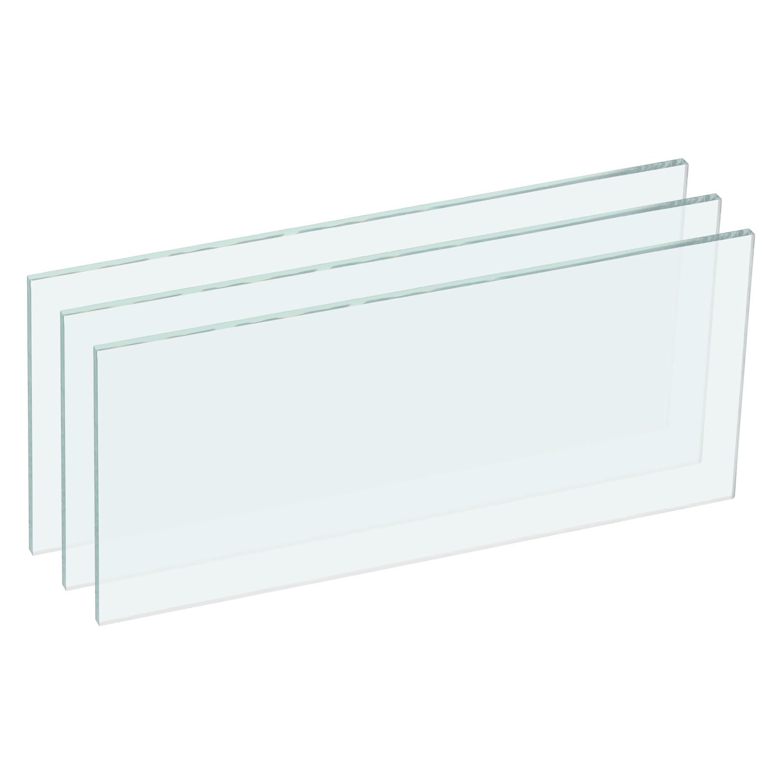 PATIKIL Welding Len 4.25"x 2", 3 Pack Hardened Glass Filter Plates Covers Replacement for Weld Helmet Hood