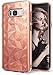 Ringke Air Prism Compatible with Galaxy S8 Plus Case 3D Vogue Design Chic Ultra Rad Pyramid Diamond Pattern Flexible Jewel Textured Protective TPU Cover for Galaxy S8 Plus - Rose Gold