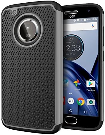 Moto G5 Plus Case, Cimo [Shockproof] Heavy Duty Shock Absorbing Hybrid Protection Cover for Motorola Moto G5 Plus (2017) - Gray