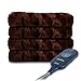 Sunbeam Heated Throw Blanket | LoftTec, 3 Heat Settings, Walnut - TSL8TS-R470-31A00