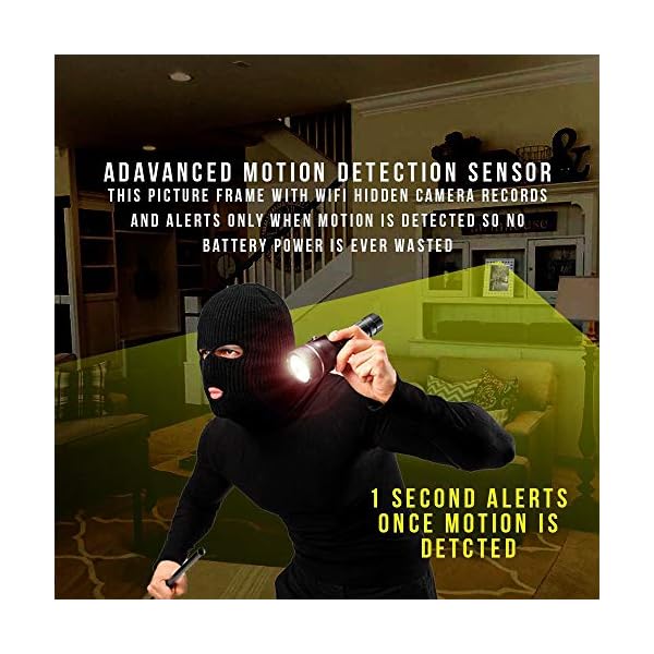 NuCam Yieye WiFi Photo Frame Hidden Spy Camera for Home/Office Security