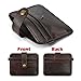 Cynure Men's Distressed Leather Minimalist Card Holder Slim Front Pocket Wallet
