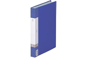 Lihit Lab File Clear Book B5 40 Pockets, Blue G3208-8