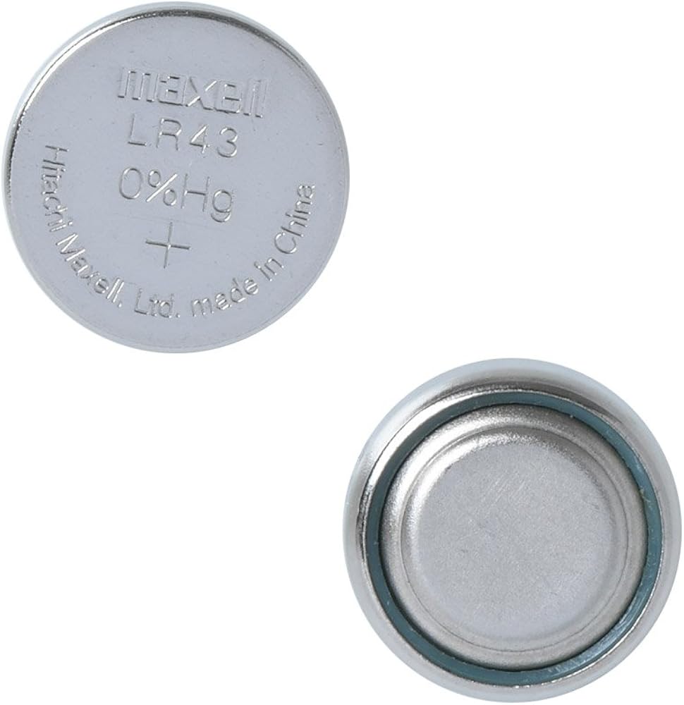 Maxell Lot de 10 piles bouton alcalines 1,5 V piles également appelé AG12 LR43/386 L1142 301 LR1142 186 D301 D386