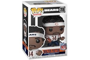 HOFSM.COM HALL OF FAME SPORTS MEMORABILIA Walter Payton #78 (Blue Home Jersey) Funko POP! Toys Vinyl Collectible Figurine
