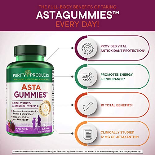 AstaGummies 12 mg Once Daily Gummy by Purity Products Clinical