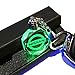 VILLSION 7 Color Changing Car Emblem Keychain with LED Light Key Chain for Car Interior Pendant Accessories