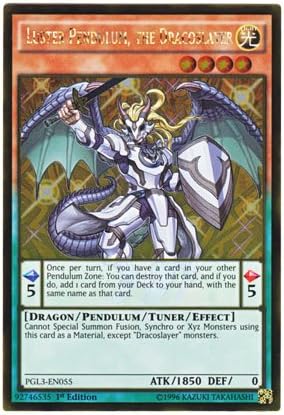 Amazon 遊戯王 英語版 Pgl3 En055 Luster Pendulum The Dracoslayer 竜剣士ラスターp ゴールドレア 1st Edition トレカ 通販