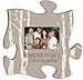 P. Graham Dunn Wherever Our Path Leads Us Grey 12 x 12 Wall Hanging Wood Puzzle Piece Photo Frame