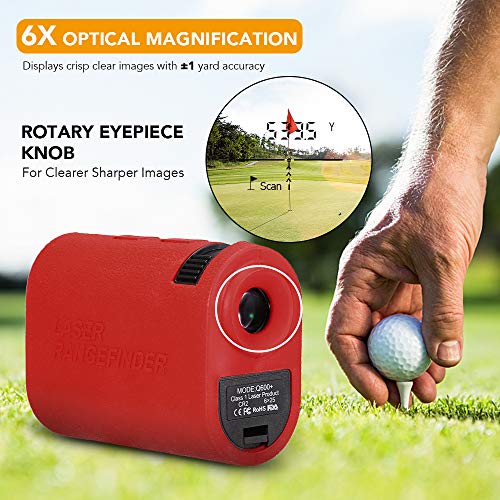 Irfora Laser Rangefinder, 600M / 900M Distance 6X Magnification Hunting Laser Range Finder Monocular Telescope for Golf, Hunting, Outdoor Survey, Exploration