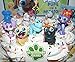 Disney Puppy Dog Pals Deluxe Cake Toppers Cupcake Decorations Set of 14 with Figures, 2 Skateboards, PAW Tattoo and Pals Sticker Featuring ARF, Bingo, Rolly and Friends.