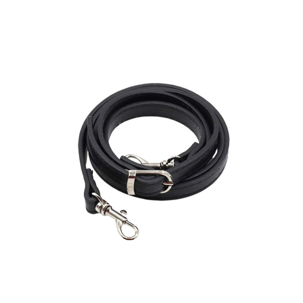 EXCEART Black Tote Leather Cross Body Strap Adjustable Shoulder Bag Straps Handbag Purse Handle Chain Replacement Belt with Buckles for DIY Messenger Satchel Briefcase 120cm Black Brown Tote Bag