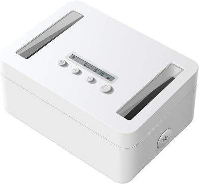 VAYDEER Metal Lock Storage Box with Timer Child Lock & LED Display - Home Safety