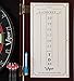 Viper Hudson All-in-One Dart Center: Classic Solid Wood Cabinet & Official Sisal/Bristle Dartboard Bundle with Steel-Tip Dart Set, Dry Erase Scoreboard & Out-Chart, Mahogany Finish