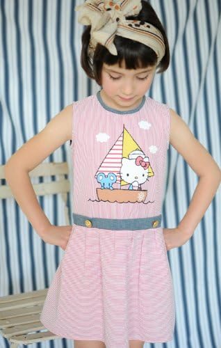 Misha Lulu Hello Kitty Vacation Seersucker Dress (18-24 Months)