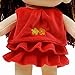 Linzy Hanna Rag Doll and Dress, with Spanish Music, Orange 16