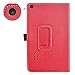 MediaPad T3 7.0 Case,Mama Mouth PU Leather Folio 2-Folding Stand Cover with Stylus Holder for Huawei MediaPad T3 7.0 Inch Tablet,Red