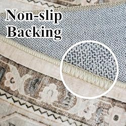 Round Rug 4Ft Washable for Bedroom: 4X4 Area Rugs