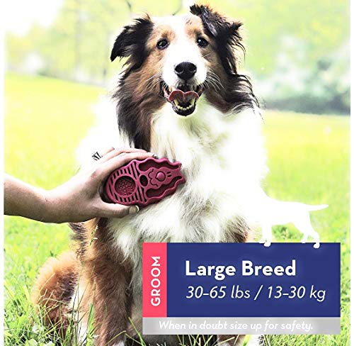 KONG Zoom Groom Multi-Use Dog Brush Pink - Image 4