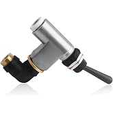 BA14500 Air Toggle Control Valve Switch Self-Locking Fit for Peterbilt 389 | Fit for Peterbilt 379 389 for Kenworth, International LT Series 1/4 Inch Truck Quick Connect Air Toggle Switch # BA14500