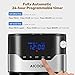 Aicook Coffee Maker, 10 Cup Programmable Coffee Machine with Coffee Pot, Drip Coffee Maker with Timer and Thermal Pot, Permanent Filter Coffee Maker, Black