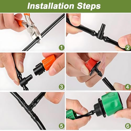 149PCS Drip Irrigation System, Watering Drip Kit with 30M Tubing Hose | Adjustable Nozzles Sprinklers, Saving Water Automatic Irrigation Equipments for Garden Greenhouse Flowers Patio Lawn