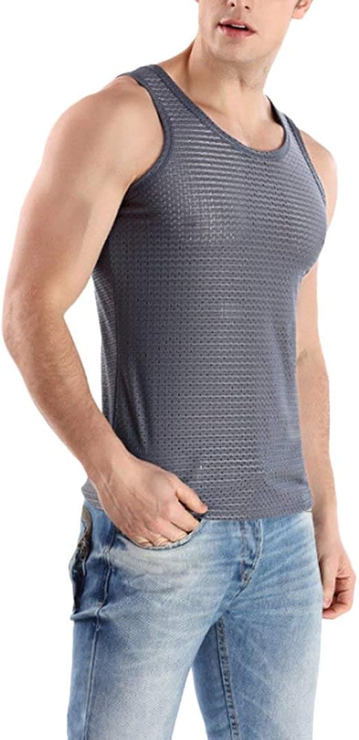 Atmungsaktiv Rmellos Sport Tank Tops Herren Drying Festival Quick