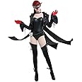 miccostumes Women's Costume Girl Cosplay Black Bodysuit Leotard With Eyepatch And Stockings