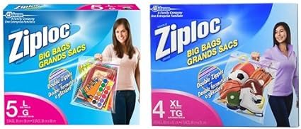 Ziploc Big Bags Bundle Pack Big Bags Large Big Bags X Large Amazon Ca Health Personal Care