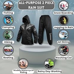 BYKR Waterproof Outdoors Motorcycle Rain Suits for