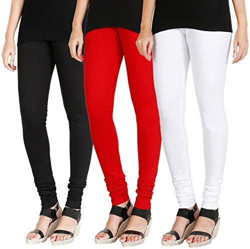 HRINKAR® Soft Cotton Lycra Plain Salwar leggings combo Pack of 3 Size - L, XL, XXL - HLGCMB-GRP008