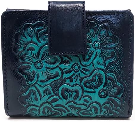 Vienna Vintage Floral Artisan Handmade Leather Wallet Designer Gift for Women