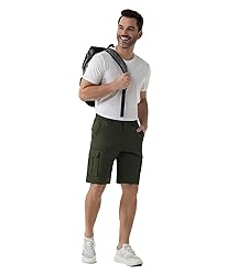 SIX ISLANDS Men's Cargo Shorts 9" Inseam Elastic