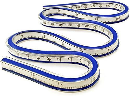 ABOSS 24 Inch Flexible Curve Ruler Tape Measure for Engineering drawing, Design graphics, Garment design, All kinds of painting
